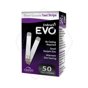 نوار تست قند خون Embrace EVO – 50 Test Strips